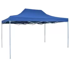 Image of VidaXL Foldable Tent Pop-Up 3x4.5 m Blue