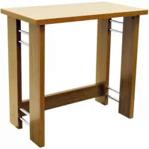 Image of Watsons - balance - Office Desk / Computer Workstation / Dressing Table - Oak - Oak / Silver