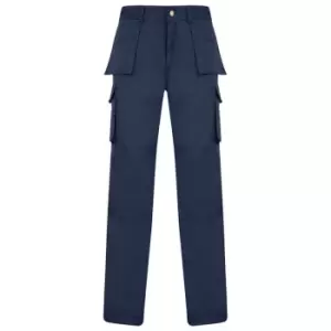 Image of Absolute Apparel Mens Workwear Utility Cargo Trouser (32S) (Navy)