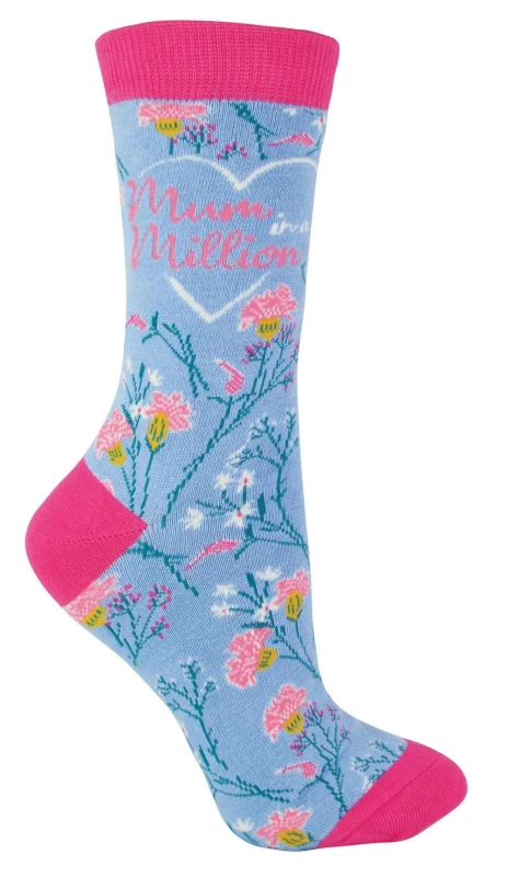 Image of Miss Sparrow Miss Sparrow - Parent Socks - Mum Socks (Blue)