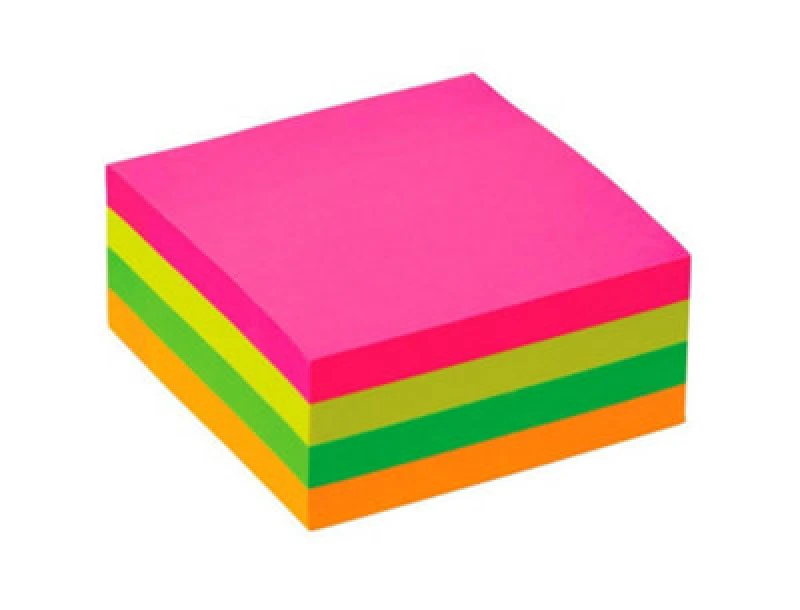 Image of Q-Connect Quick Note 400 Sheets 76x76mm Neon Rainbow KF10497