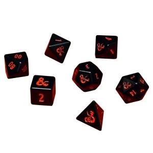 Image of Dungeons & Dragons (DDN) Heavy Metal 7 Piece Dice Set