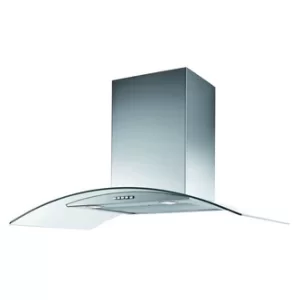 Image of Belling 700CGH 70cm Integrated Curved Glass Chimney Cooker Hood