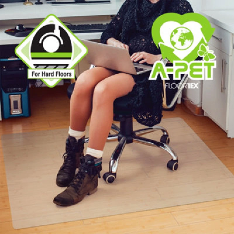 Image of AdvantagematPlus APET Office Chair Mat Floor Protector for Hard Floors 120 x 90cm Clear - UCCMFLAS0002