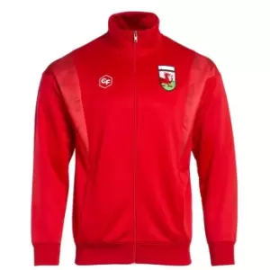 Image of Classicos de Futebol Wales Retro Fan Track Jacket Mens - Red