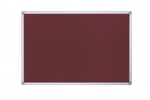 Image of Bi-Office Maya Burgundy Felt Ntcbrd Alu Frame 90x60cm