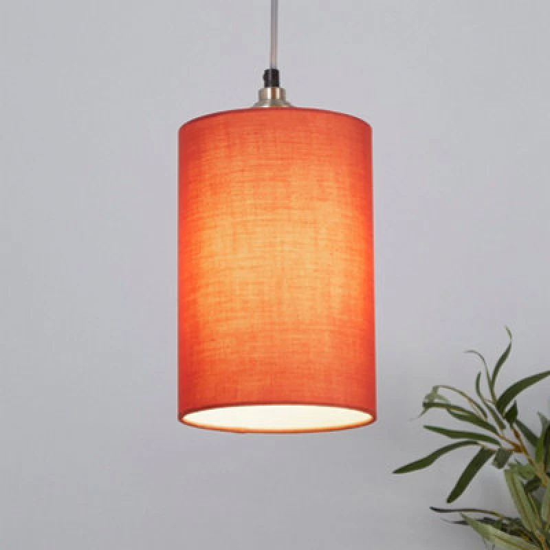 Image of Lighting Collection Cylinder Shade Terracotta unisex 16cm