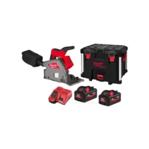 Image of M18FPS55-552P M18 Fuel Plunge Saw With 2x 5.5Ah Batteries & Packout Box - Milwaukee
