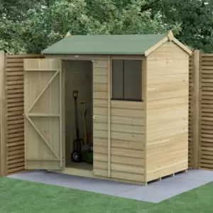 Image of 6' x 4' Forest Beckwood 25yr Guarantee Shiplap Pressure Treated Reverse Apex Wooden Shed (1.88m x 1.34m)