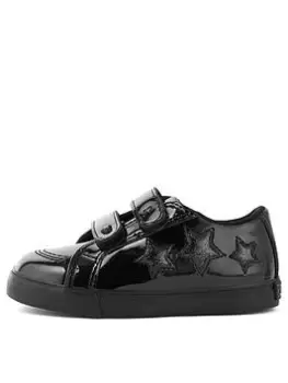 Image of Kickers Kickers Tovni Star Patent School Shoe - Black, Size 8 Younger