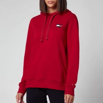 Image of Tommy Hilfiger Womens Regular Motion Flag Hoodie - Raspberry Juice - M