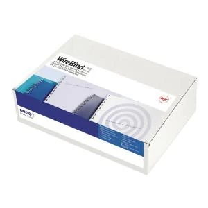 Image of Original Acco GBC A4 6mm 21 Loop Wires US Pitch Black Pack of 100