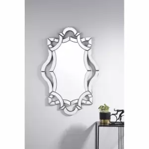 Image of Furniture Box Olympus Large Silver Modern Art Deco Mirror