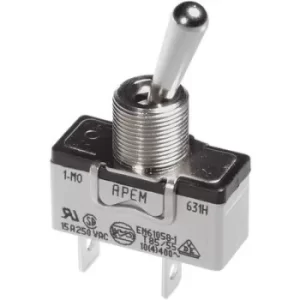 Image of APEM 636H/2 Toggle switch 250 V AC 15 A 1 x On/On latch