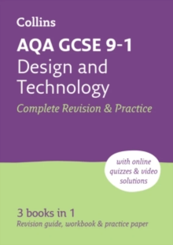 Image of Collins GCSE AQA GCSE 9-1 Design & Technology Complete Revision & Practice Paperback Book Multi