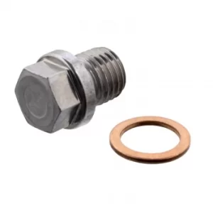 Image of Oil Sump Plug Screw 12341 by Febi Bilstein