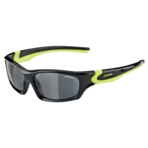 Image of Alpina Flexxy Teen Black/Neon Yellow Ceramic Black Lens