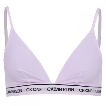 Image of Calvin Klein Underlined Triangle Bralette - Mauve Berry