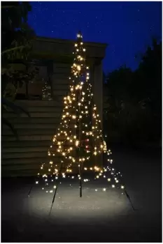 Image of Outdoor Christmas Tree - 2M 300 LED lights create a beautifully illuminated Christmas tree
