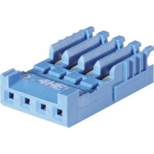Image of TE Connectivity 281784 4 Socket enclosure cable AMPMODU HE13 Total number of pins 4 Contact spacing 2.54mm