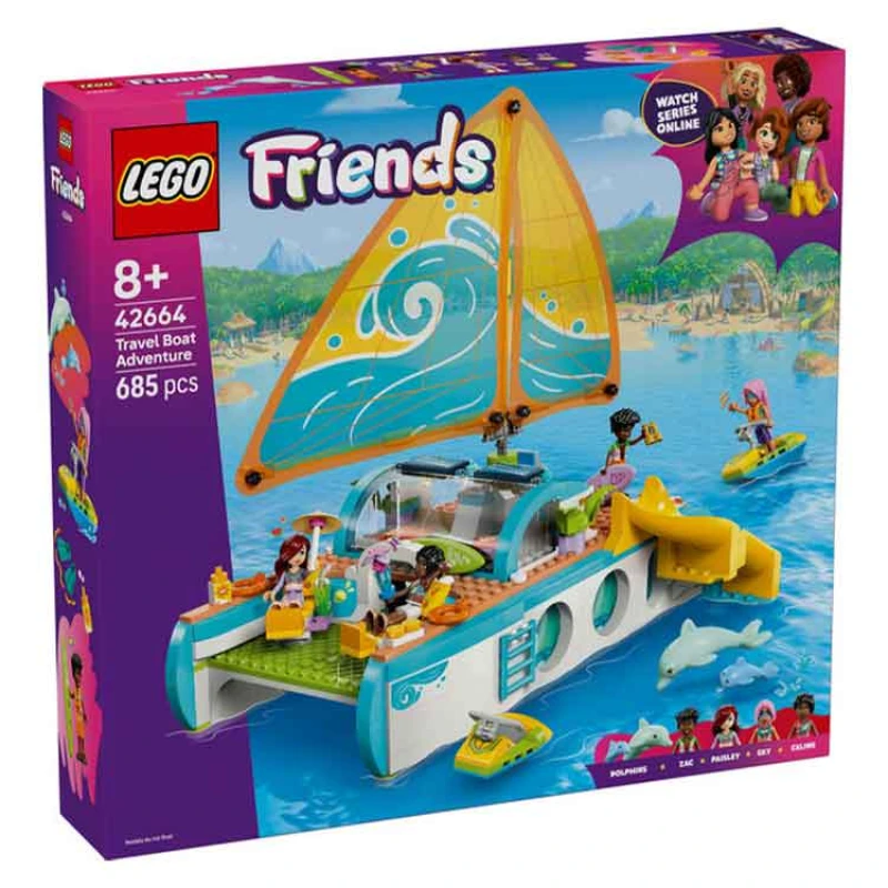 Image of LEGO Friends Travel Boat Adventure Building Kit Role-Play Toy 42664