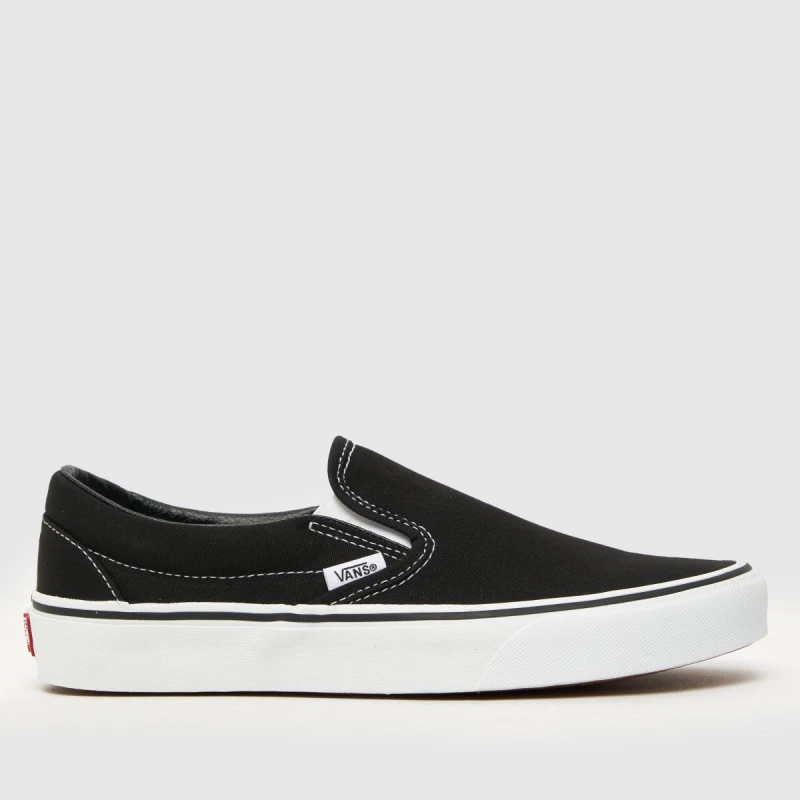 Image of Vans classic slip vi trainers in Black & white Black/White UK 4.5 (EU 37)