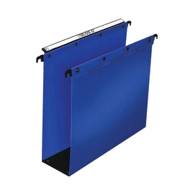 Image of Elba Foolscap Ultimate Suspension File Polypropylene 80mm Base Blue Pack of 10