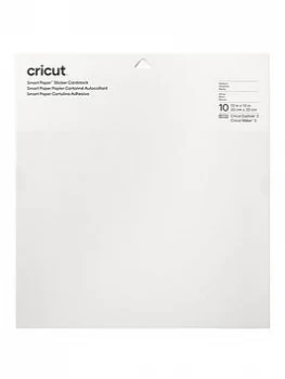 Image of Cricut Smart Paper Sticker Cardstock (10 Sheets, 33Cm X 33Cm) - White