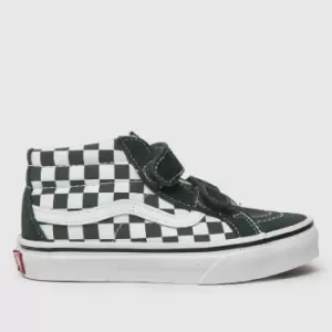 Image of Vans Dark Green Sk8-mid Reissue V Boys Junior Trainers