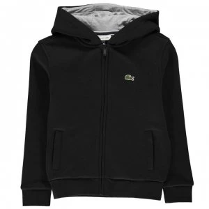 Image of Lacoste Junior Boys Basic Zip Hoodie - Black DY4