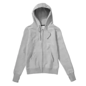Image of SG Ladies/Womens Full Zip Urban Hooded Sweatshirt / Hoodie (2XL) (Light Oxford)