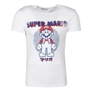 Image of Nintendo - Anatomy Mario Unisex Medium T-Shirt - White