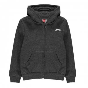 Image of Slazenger Zipped Hoody Junior - Charcoal Marl