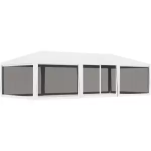 Image of Vidaxl - Party Tent with 4 Mesh Sidewalls 4x9 m White - White