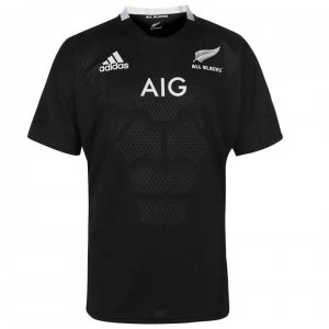 Image of adidas New Zealand All Blacks Home Rugby Shirt 2018 2019 - Black