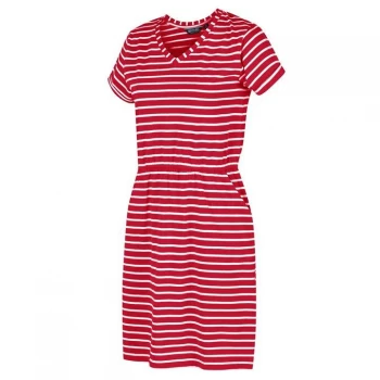 Image of Regatta Red 'Havilah' Jersey Printed Dress Two Side Pockets - 8