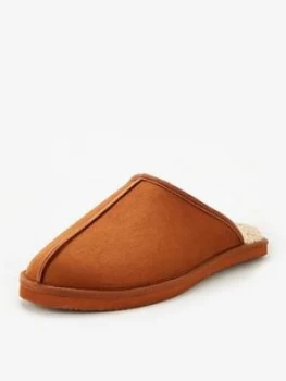 Image of Jack & Jones Dudely Borg Lined Slippers - Almond