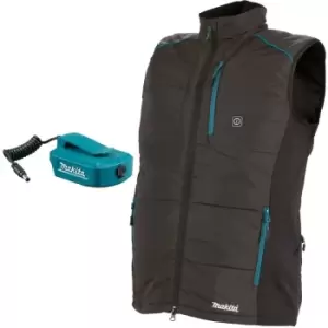 Image of Makita DCV202ZXL LXT 18v Cordless Battery Heated Vest Gilet - Black Extra Large