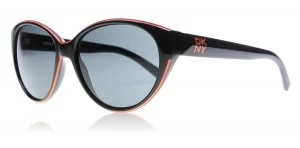 Image of DKNY DY4120 Sunglasses Black / Red 300187 57mm