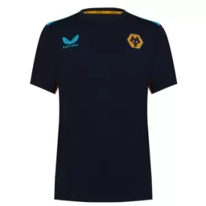 Image of Castore Wolves Short Sleeve T-Shirt Mens - Black