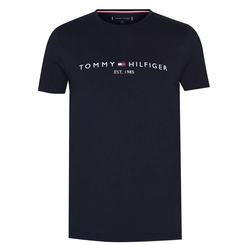 Image of Tommy Hilfiger Logo T-Shirt Sky Captain XXL