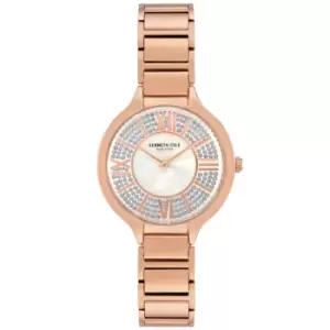 Image of Ladies Kenneth Cole Base metal Modern Casual Classic Rose Gold