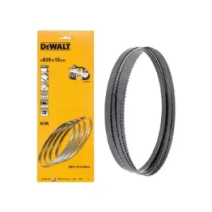 Image of DEWALT DT8461 Bandsaw Blades 4 Pack - 835mm x 12mm x 18TPI Suits DCS371