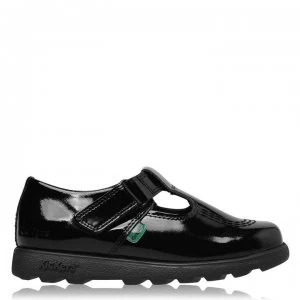 Image of Kickers T-Bar Shoe Child Girls - Black