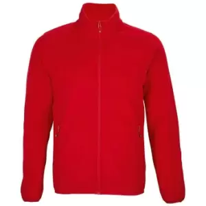 Image of SOLS Mens Factor Recycled Fleece Jacket (M) (Red)