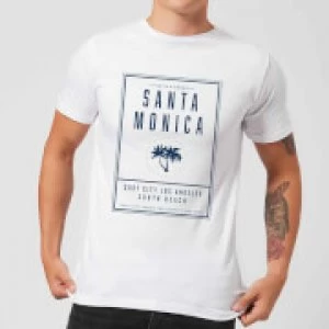 Image of Native Shore Mens Santa Monica Surf City T-Shirt - White - 4XL