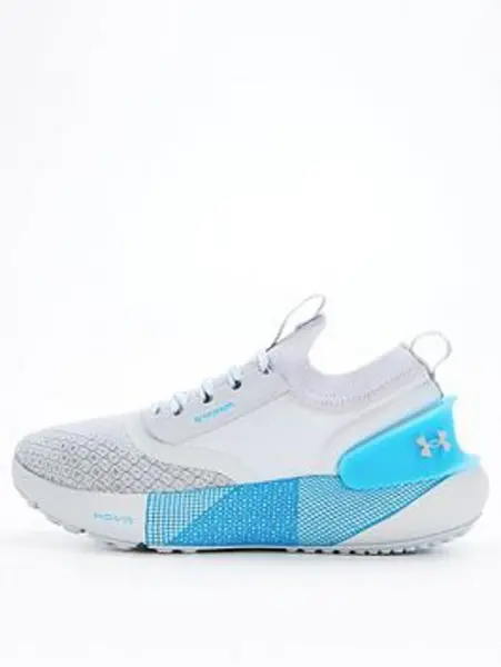 Image of Under Armour Running Hovr Phantom 3 Storm - Grey/Blue, Grey/Blue, Size 6, Men