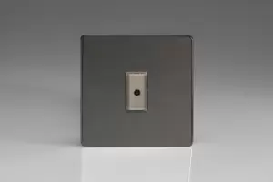 Image of Varilight 1-Gang V-Pro Eclique2 Touch/Remote Control LED Dimmer - Iridium Black - JDIE101S