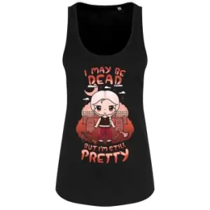 Image of Mio Moon Womens/Ladies I May Be Dead But Im Still Pretty Tank Top (M) (Black)