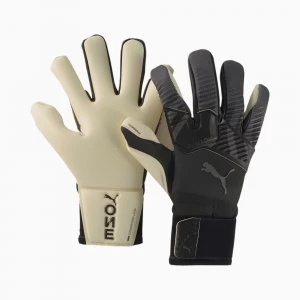 Image of Womens PUMA One Grip 1 Hybrid Pro Goalkeeper Gloves, Asphalt Grey Size 10 Accessories
